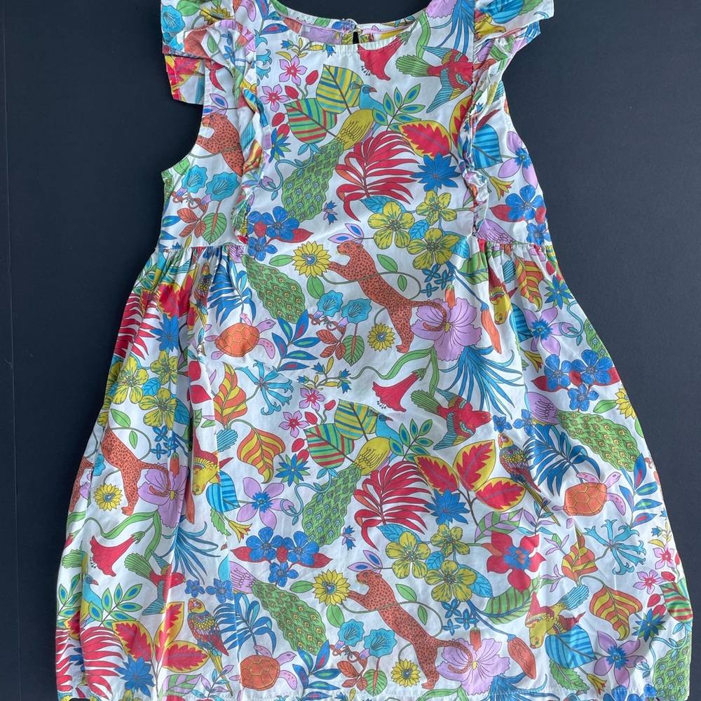 Mini Boden Pink and Blue Sleeveless Sundress